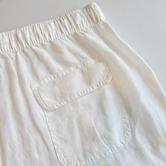 NWT Nicole Miller Cargo Jogger Linen Pants Size XL White - Picture 6 of 8
